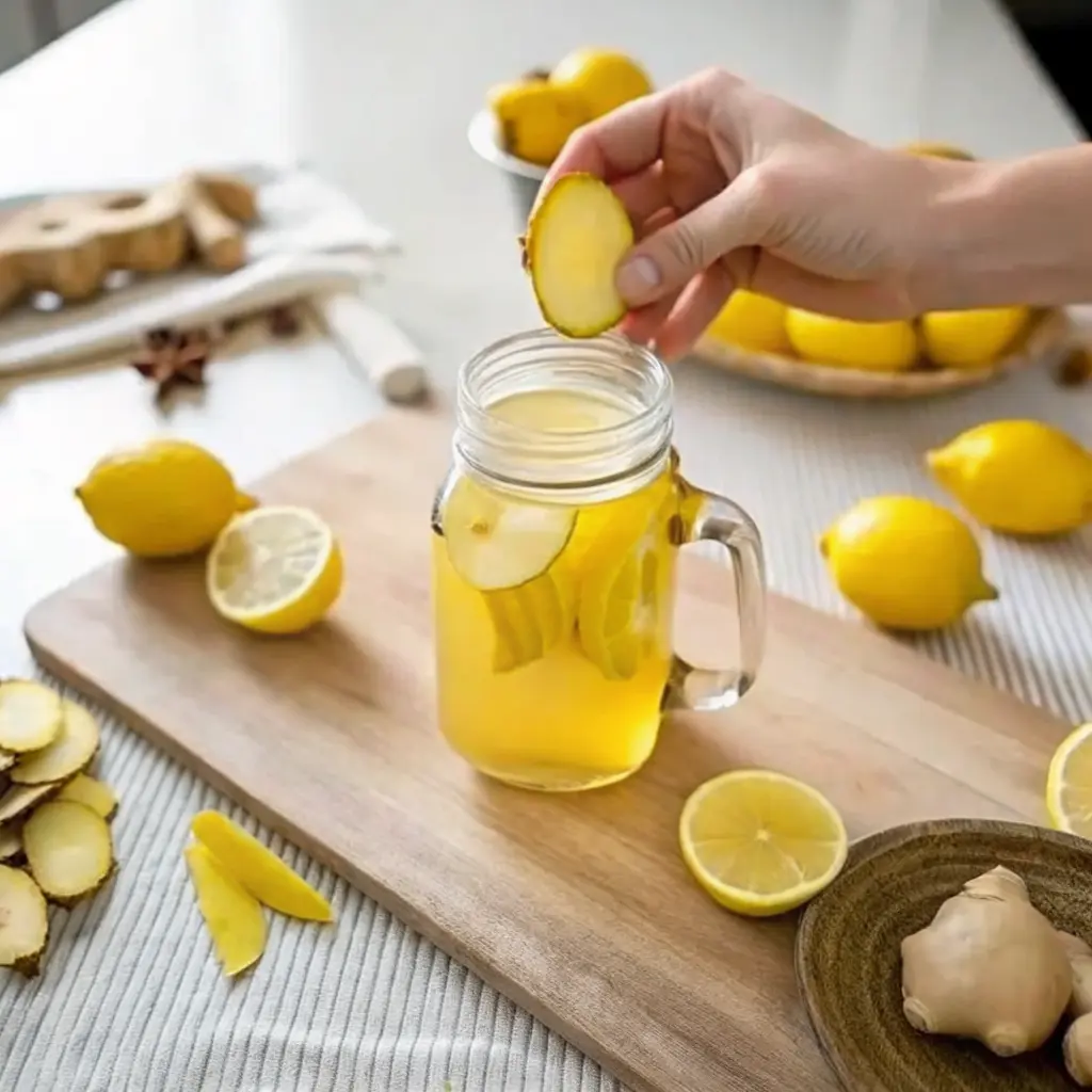 What Does Mounjaro Do to Your Gut, According to My Kitchen 4 what does Mounjaro do to your gut lemon ginger infused water